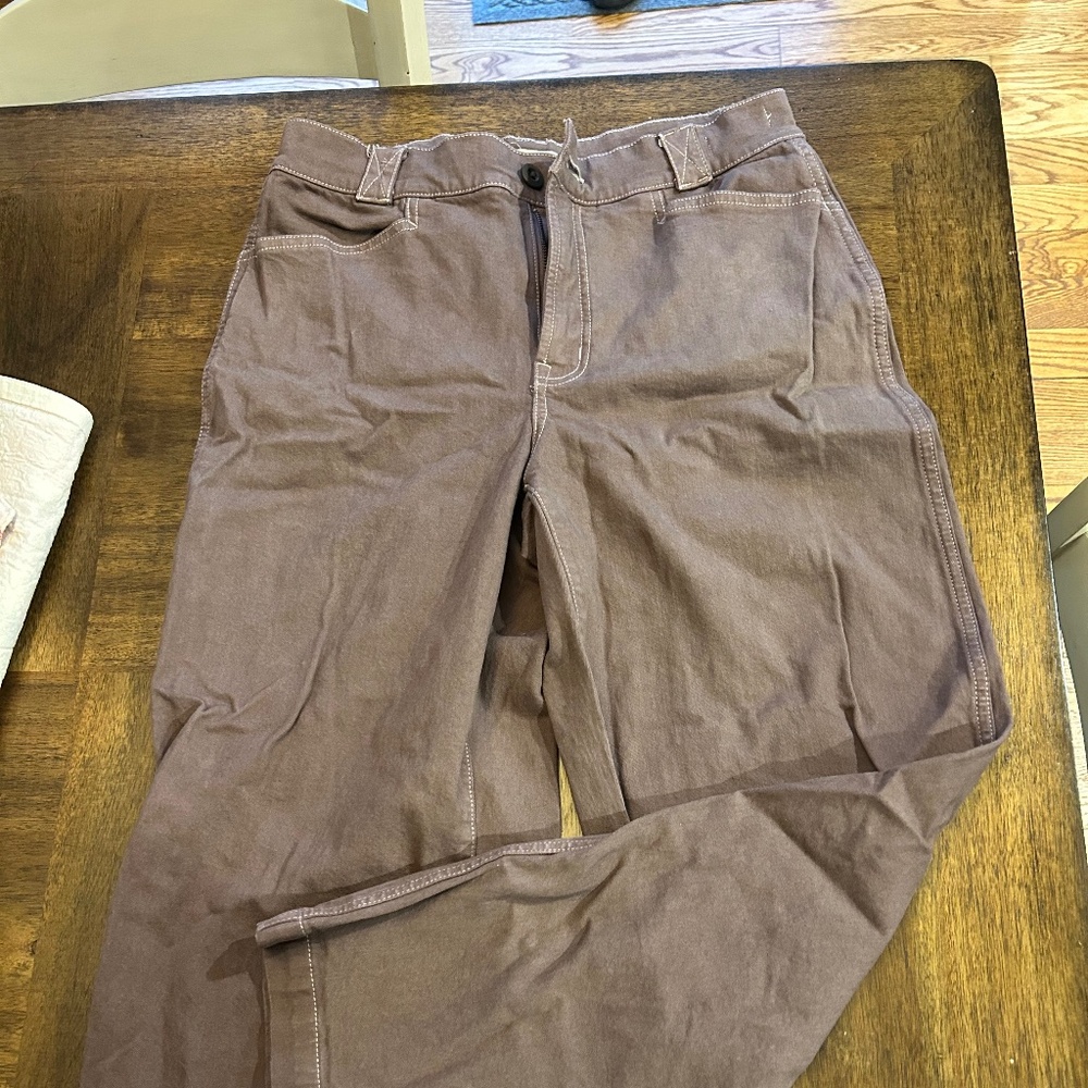 Emmett Wide Leg Brown Pants